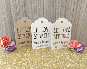 Mini tag - Let love sparkle