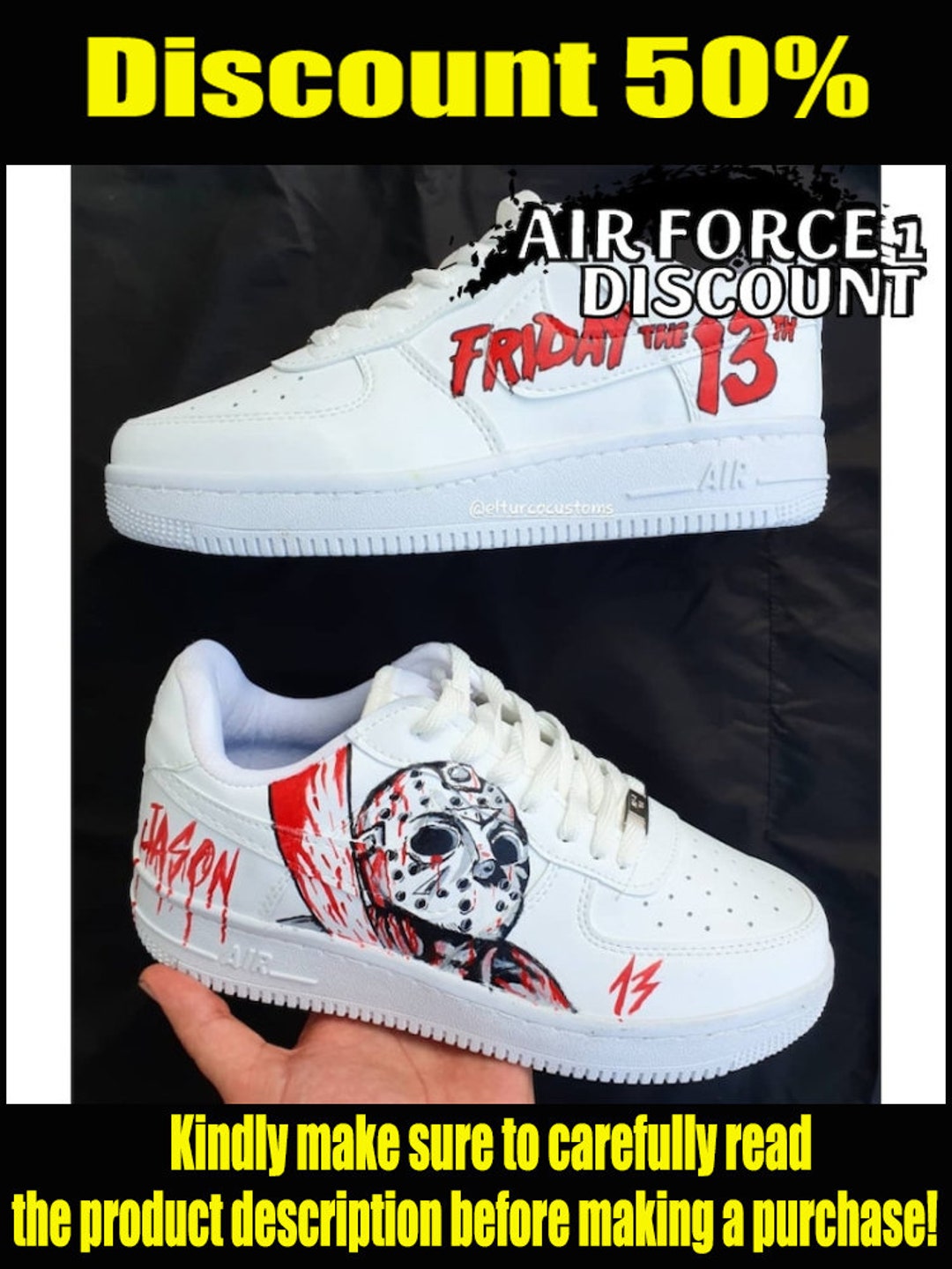 custom air force 1 size 13