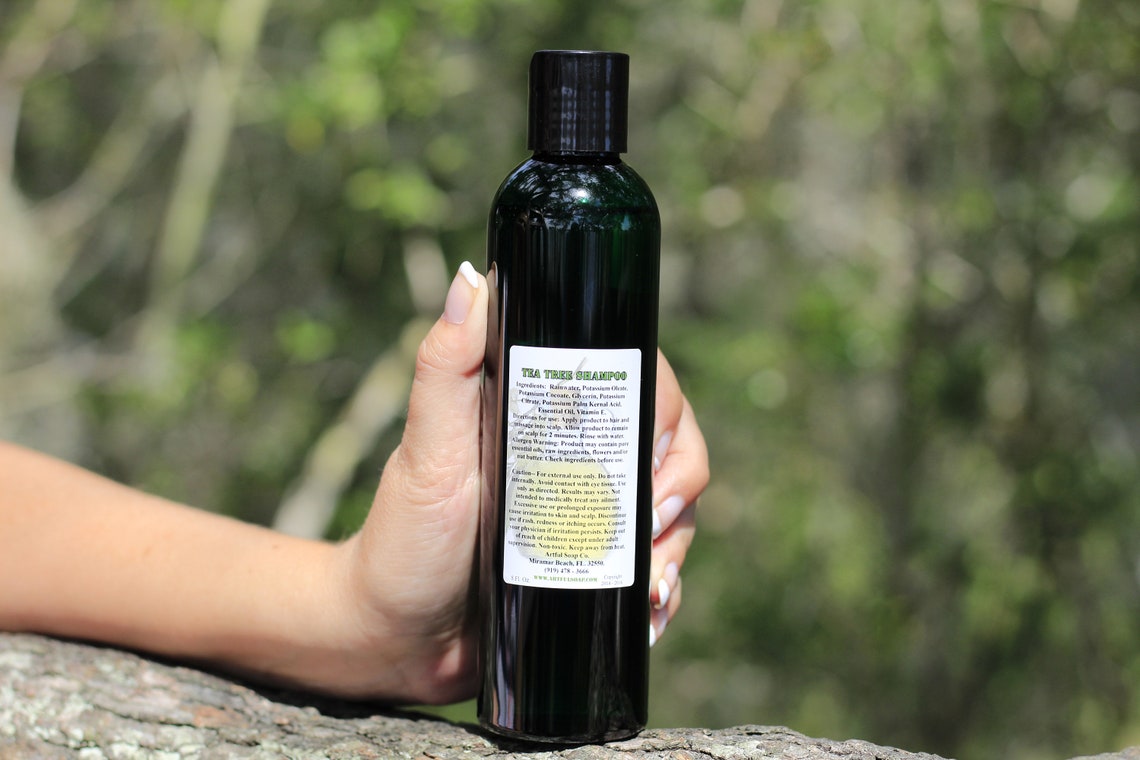 Tea Tree Shampoo Tea Tree Oil Shampoo 100 Natural Handmade Etsy
