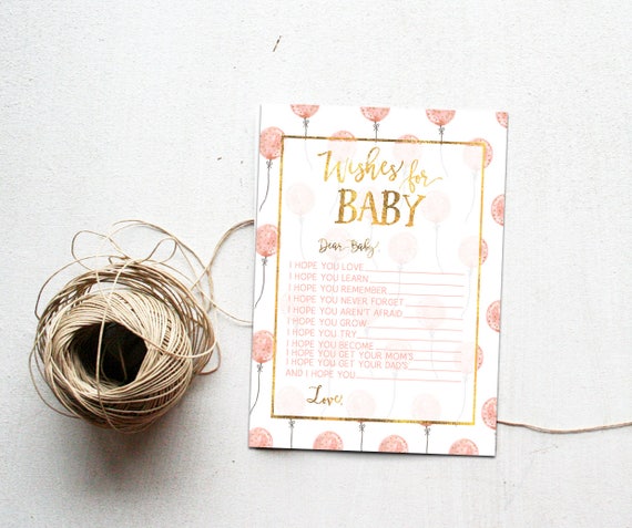 Ready To Pop Wishes For Baby Card Pink Balloon Baby Shower Etsy Ready To Pop Wishes For Baby Card Pink Balloon Baby Shower Etsy