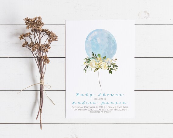 etsy baby shower invitations printable