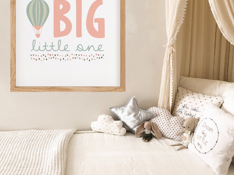 Download Dream Big Little One Nursery Print Wall Art Poster ...