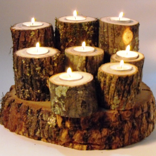 Tree Candle Holder Etsy