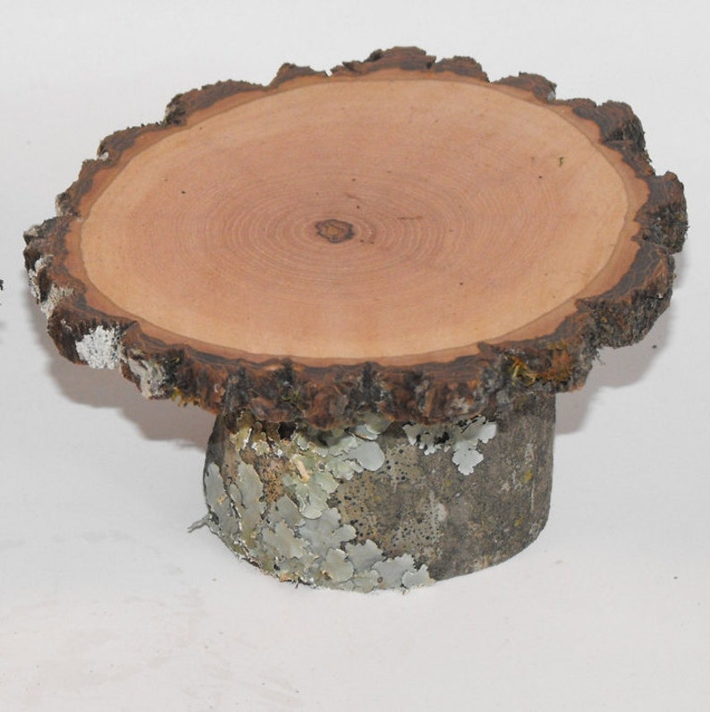 12 Rustic Mini wood slice Cupcake Stands ~ 3-4 tops ~ Rustic Weddings ~ Woodland Baby showers ~ Reunions ~ Graduation ~ Birthday parties