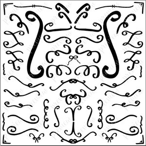 Schnörkel (SVG, PDF) Handgezeichnet