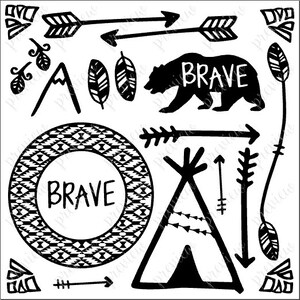 Outdoor Symbols (SVG, PDF) Hand-drawn