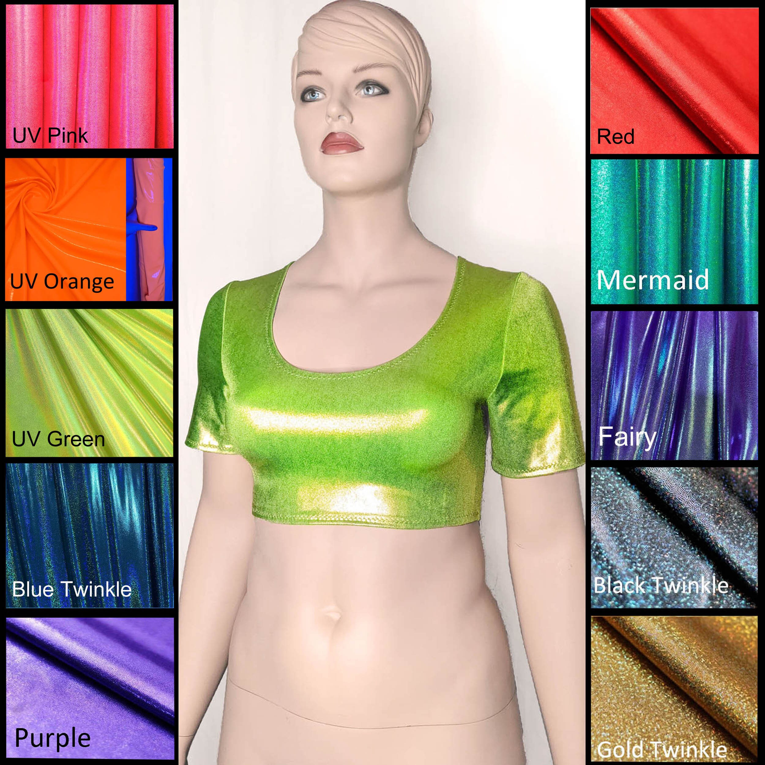 holographic crop top forever 21