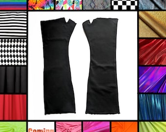 Unisex Fingerlose Handschuhe Baumwolle Feuer Spinnen Handschuhe Metallic Armstulpen Gothic Handschuhe Festival Accessoires Feuer Ärmel