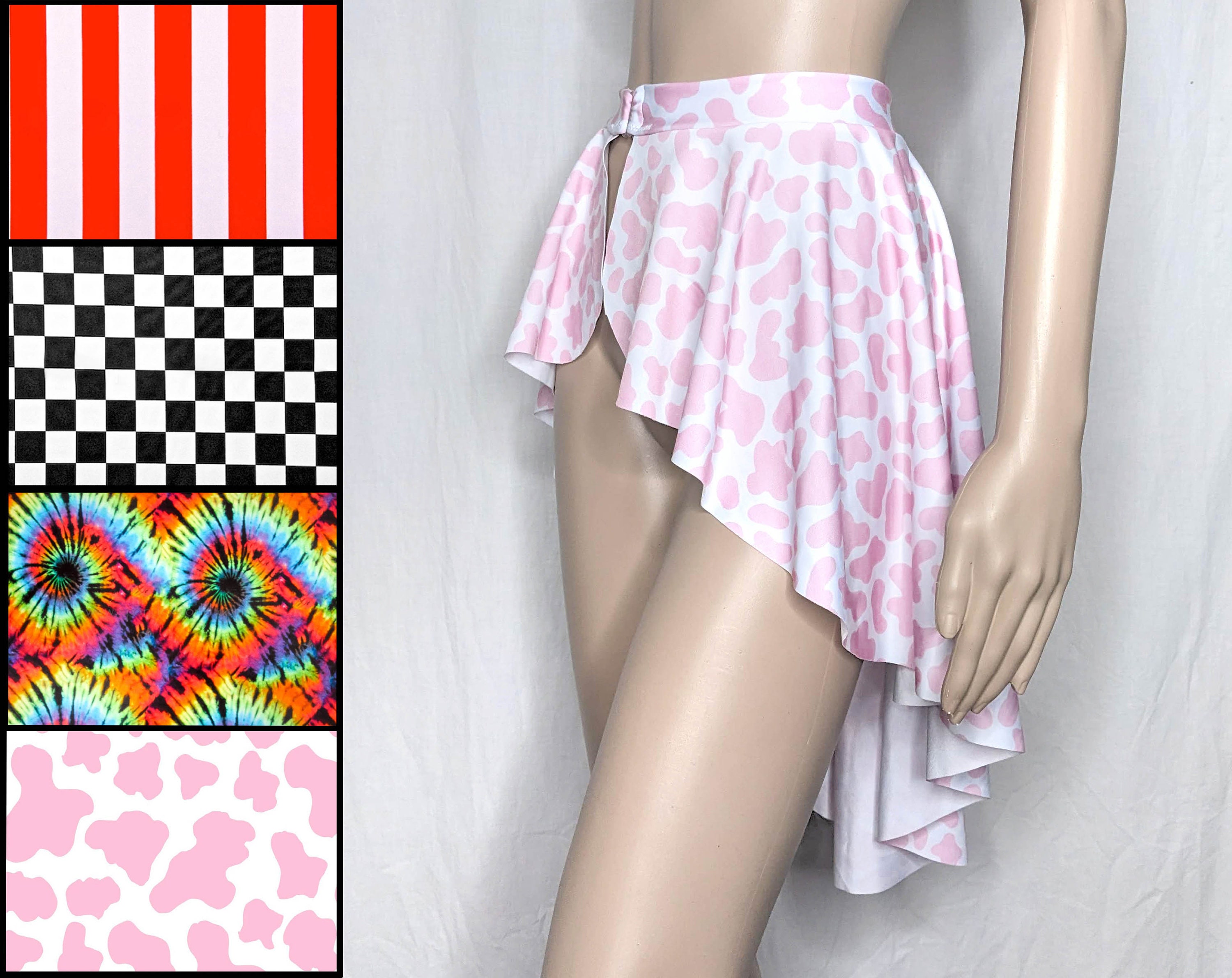 Cow print skirt plus cheap size