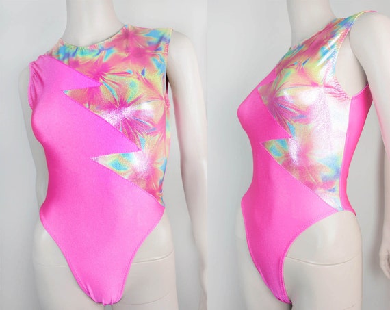pink thong bodysuit