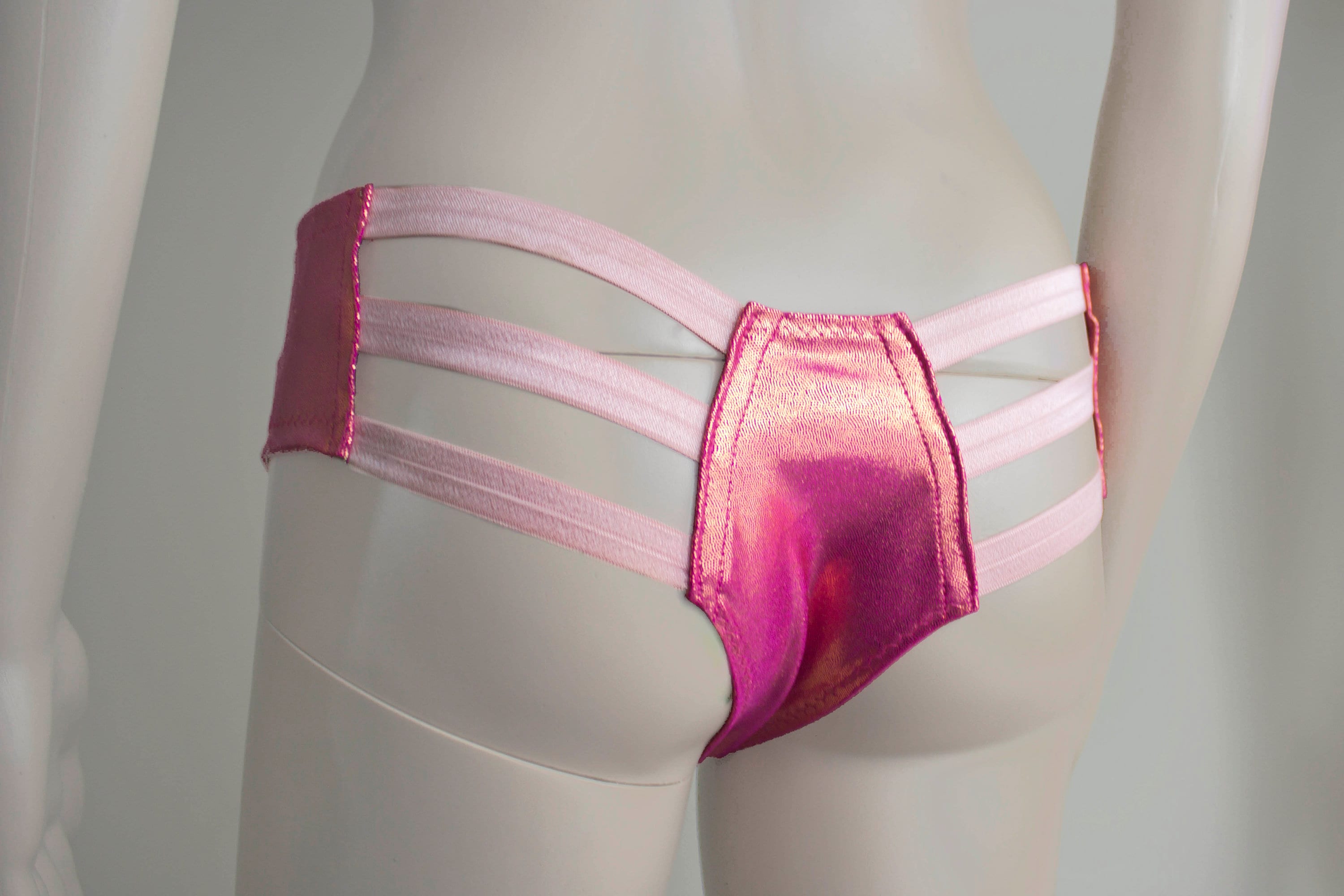 Figure Skating Booty Shorts With Rhinestones - 4-Way Stretch Performance Shorts Made In USA - View #11