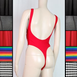 Fire Play Bodysuit Cotton Leotard 90s Bodysuit High Cut Thong Leotard Burner Fashion Fire Spinning Wear Circus Bodysuit High Leg Leotard