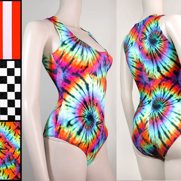 Rainbow One Shoulder Leotard main image 1