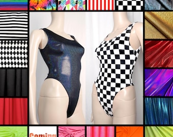 80s Thong Workout Bodysuit Mystique Spandex Thong Bodysuit Holographic Leotard Metallic High Cut Thong Leotard Holo Rave 80s Bodysuit Thong