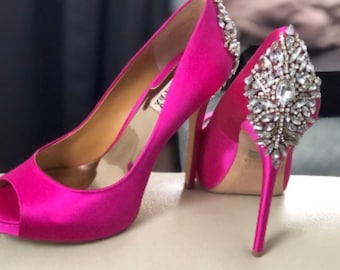 hot pink designer sandals
