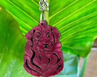 Australian Shepherd dog keychain, acrylic dog keyring, bag charm, pet jewellery keepsake, aussie shepherd jewelry, Christmas, gift, lasercut