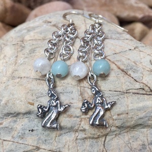Jungfrau Edelstein Ohrringe - Sternzeichen Schmuck - Astrologie Schmuck - Tropfen Ohrringe - Baumeln Ohrringe - Horoskop