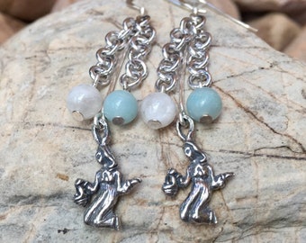 Virgo gemstone earrings - zodiac jewellery - astrology jewelry - drop earrings - dangle earrings - horoscope