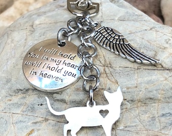 Cat silhouette keychains