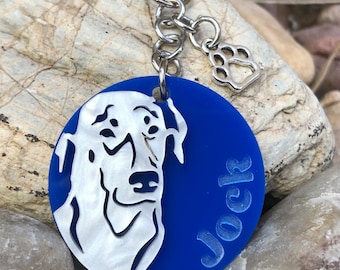 Personalised dog or cat keychain, 3d effect engraved key ring, lasercut acrylic, animal themed keychain, various colours and breeds, gifts