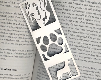 Great Dane stainless steel bookmark, dog bookmark, great dane dog gift, lasercut stainless steel book mark, Christmas