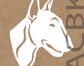 Bull Terrier dog vinyl decal, outdoor premium vinyl, car window sticker, laptop, glass, phone, bull terrier dog face, Christmas
