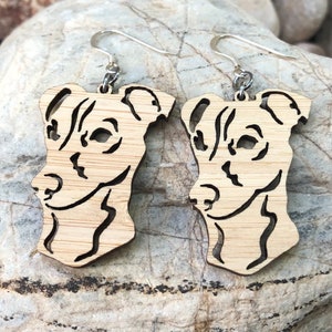 Jack Russell dog earrings, lasercut drop earrings jewelry, Jack Russell dog jewellery, Christmas gift