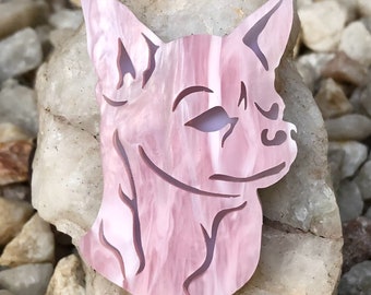 Lasercut acrylic Dog magnet, lasercut acrylic, dog themed keychain, various colours, various breeds, gifts