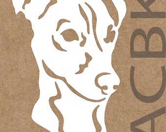 Jack Russell dog vinyl decal, outdoor premium vinyl, car window sticker, laptop, glass, phone, dog face, Christmas