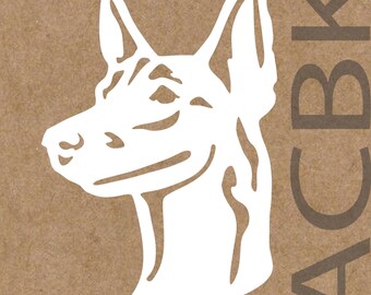 Belgian Malinois dog decal, car window sticker, premium outdoor vinyl decal sticker, laptop, glass, phone, malinois face, animal, Christmas