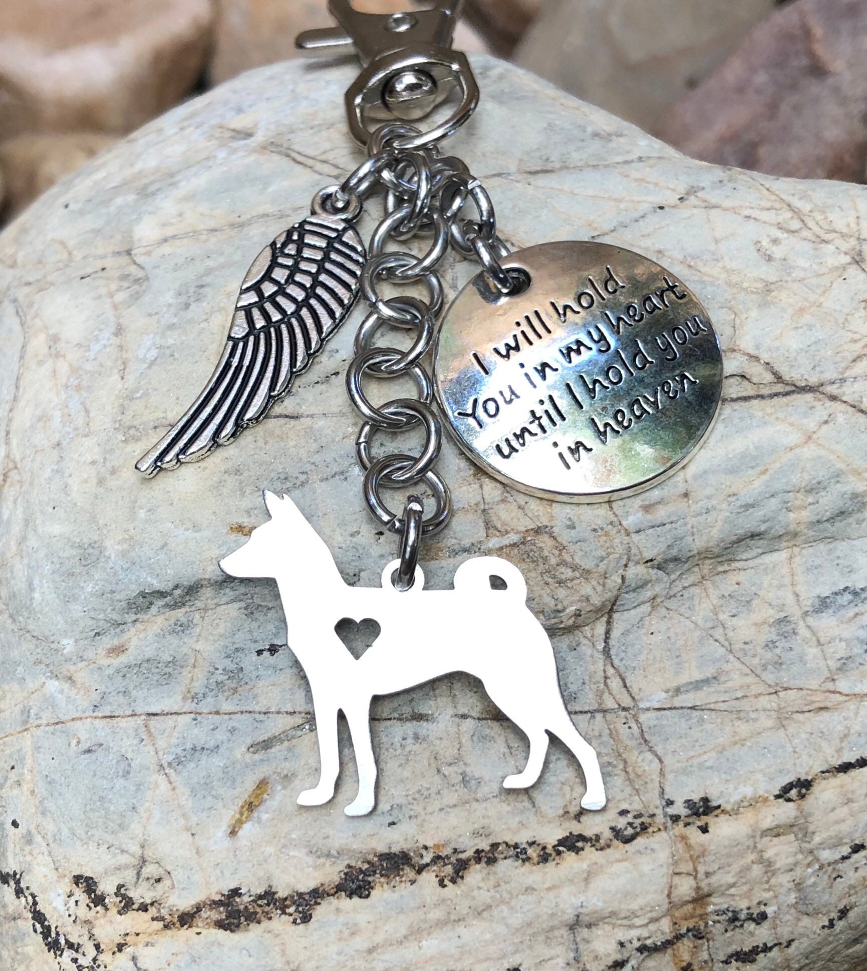 French Bulldog dog pet memorial keychain - pet keepsake - pet loss key chain  - dog bag charm - french bulldog jewelry - jewellery