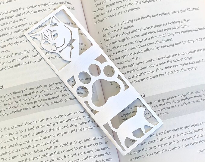 Featured listing image: British Shorthair cat stainless steel bookmark, cat bookmark, British short shepherd cat gift, lasercut stainless steel book mark, Christmas