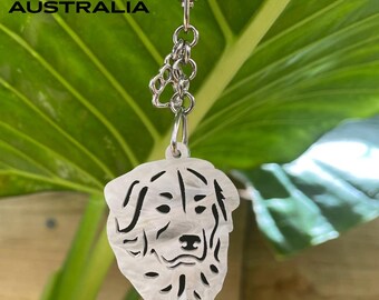 Mareema dog keychain, acrylic dog keyring bag charm, pet jewellery keepsake, mareema dog jewelry, Christmas gift, lasercut