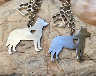 Heeler Cattle Dog drop earrings - dog earrings - dangle earrings - pet - heeler jewelry - gift