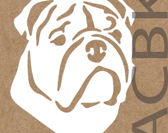 English Bulldog dog decal, car window sticker, vinyl sticker, laptop, glass, phone, dog face vinyl, outdoor premium vinyl, Christmas, gift