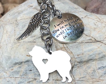 Chow Chow dog pet memorial keychain - pet keepsake - pet loss key chain - dog bag charm - rainbow bridge gift - dog jewellery - jewelry