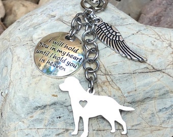 Labrador dog pet memorial keychain, pet keepsake, pet loss key chain, pet bag charm, labrador jewelry, labrador memorial