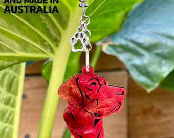 Labrador dog keychain, acrylic dog keyring, bag charm, pet jewellery, keepsake, labrador jewelry, Christmas, gift, lasercut