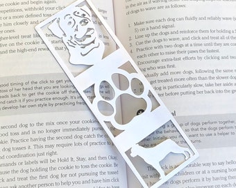 Rottweiler stainless steel bookmark, dog bookmark, rottweiler dog gift, lasercut stainless steel book mark, Christmas