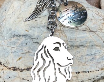 Cocker Spaniel pet memorial keepsake, dog key chain, pet bag charm, dog keychain, cocker spaniel jewelry, pet keepsake, dog