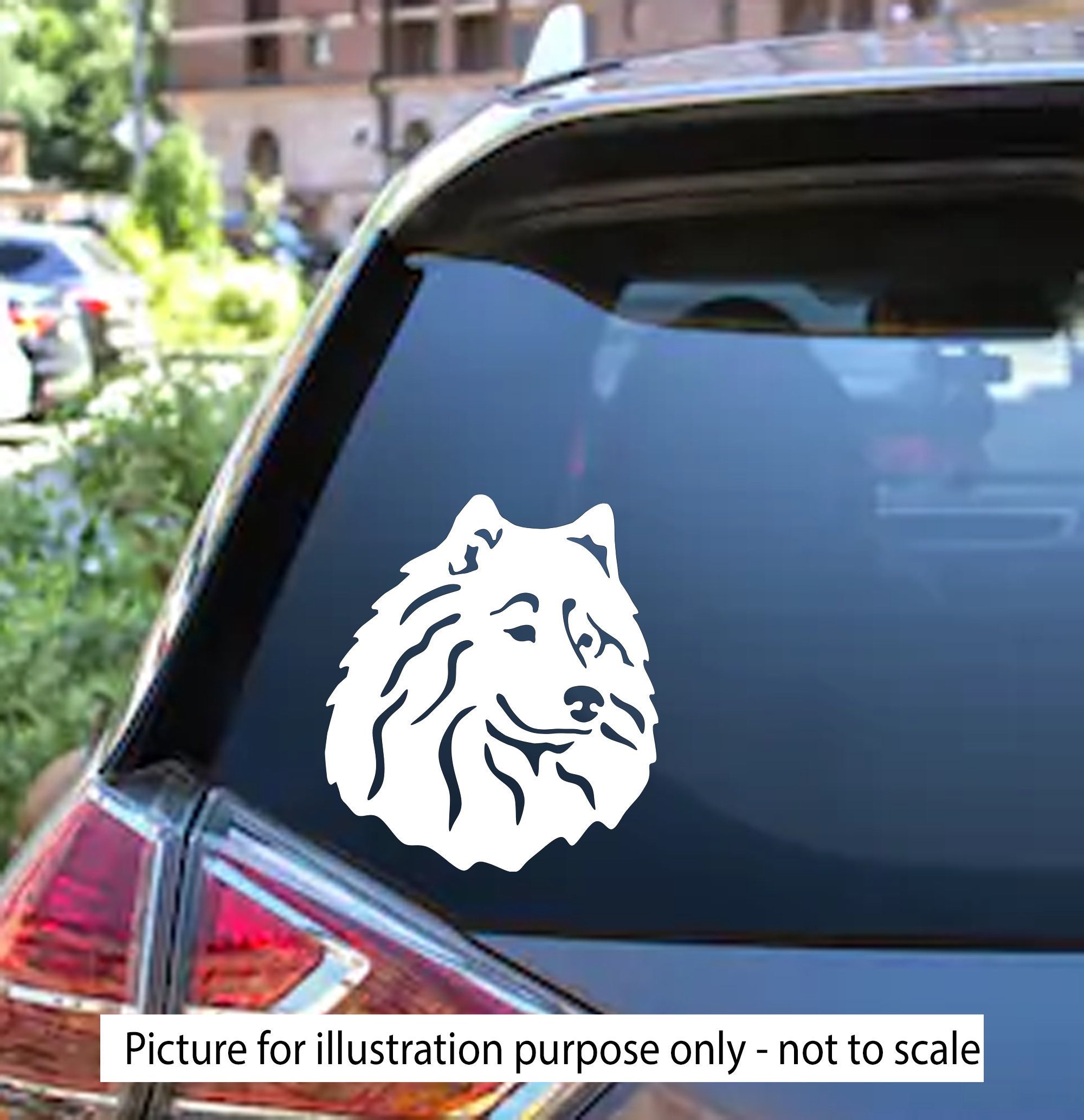 Samoyed car sticker sales