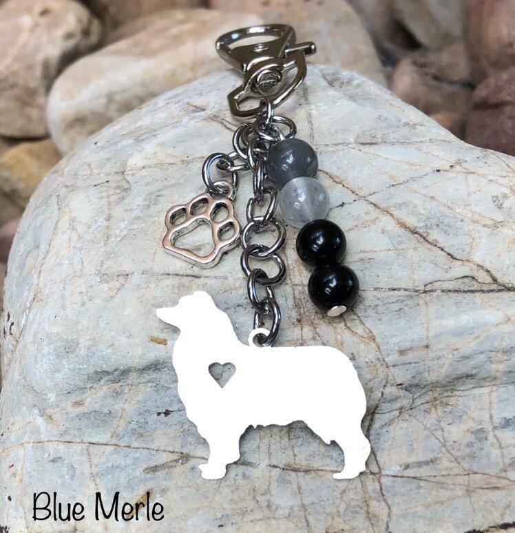 Dog Keychain - Blue