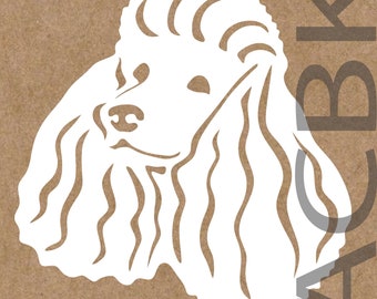 Poodle dog vinyl decal, outdoor premium vinyl, car window sticker, laptop, glass, phone, dog face, Christmas