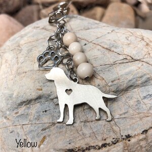 Llavero de perro labrador - recuerdo de mascota - llavero de mascota - dije para bolso de mascota - joyería de labrador - amante de los perros - joyería de perro - llavero de perro - mascota