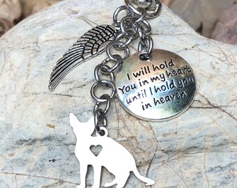 Cat silhouette keychains