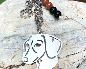 Dog face keychain