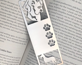 Great Dane stainless steel bookmark, dog bookmark, great dane dog gift, lasercut stainless steel book mark, Christmas