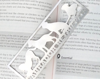 Labrador Retriever stainless steel bookmark, dog bookmark, labrador dog gift, lasercut stainless steel book mark, Christmas
