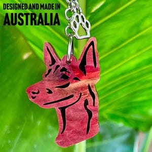 Belgian Malinois dog keychain, acrylic dog keyring, bag charm, pet jewellery, keepsake, belgian malinois jewelry, Christmas, gift, lasercut
