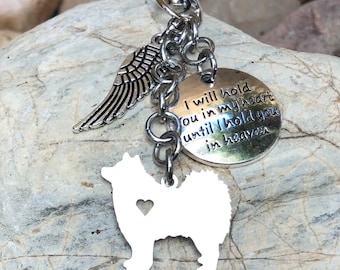 Finnish Lapphund pet memorial dog keychain, pet keepsake, dog key chain, bag charm, pet loss, gift, lappie jewelry